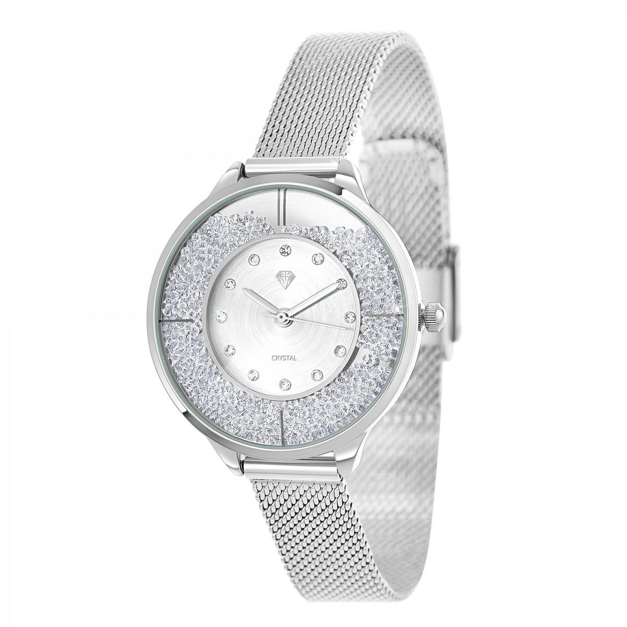 Voir la diapositive 1 : SC CRYSTAL Montre Elsa SC Crystal ornée de Cristaux scintillants