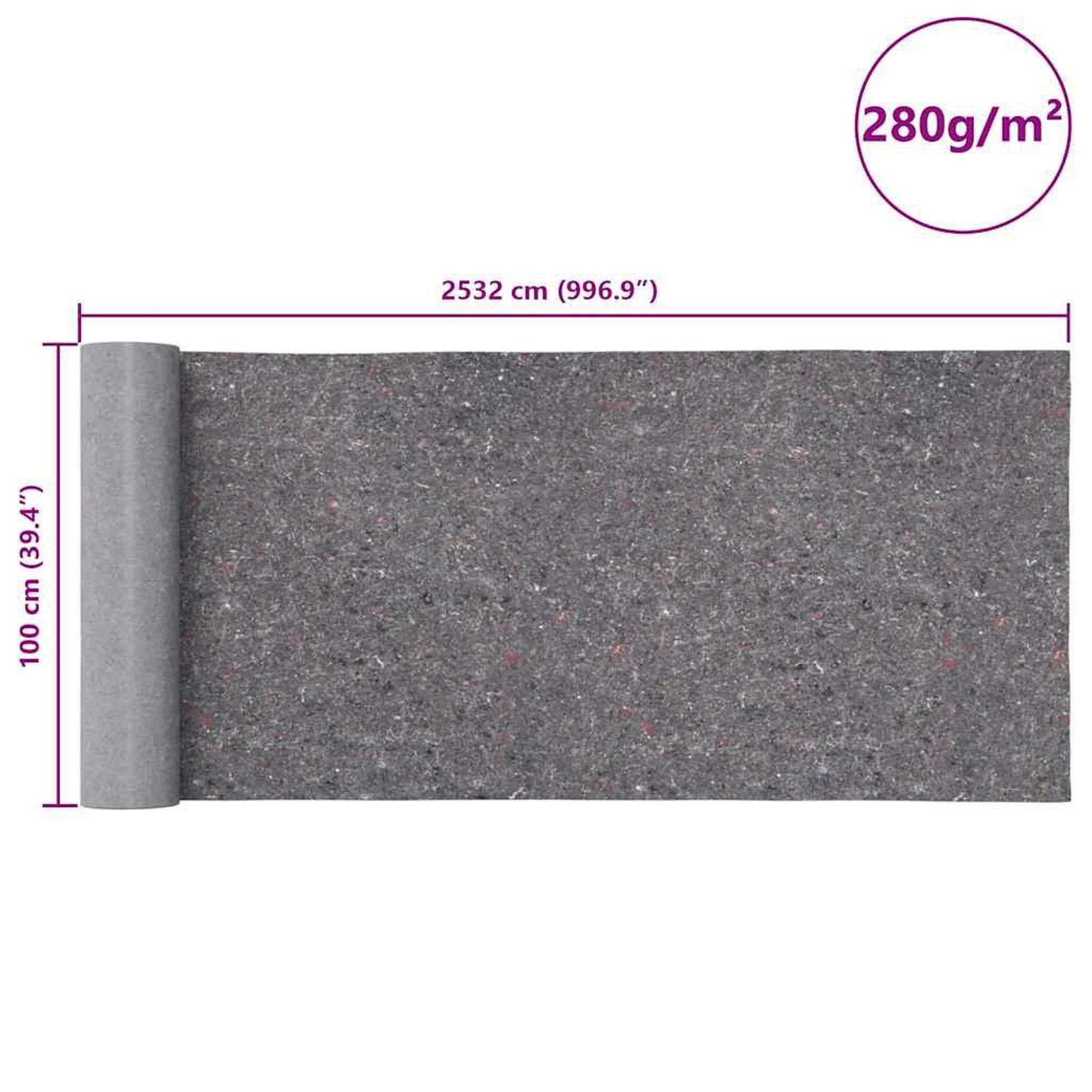 Voir la diapositive 6 : VIDAXL Bache de protection contre peinture 2532 cm 280 g/m² gris