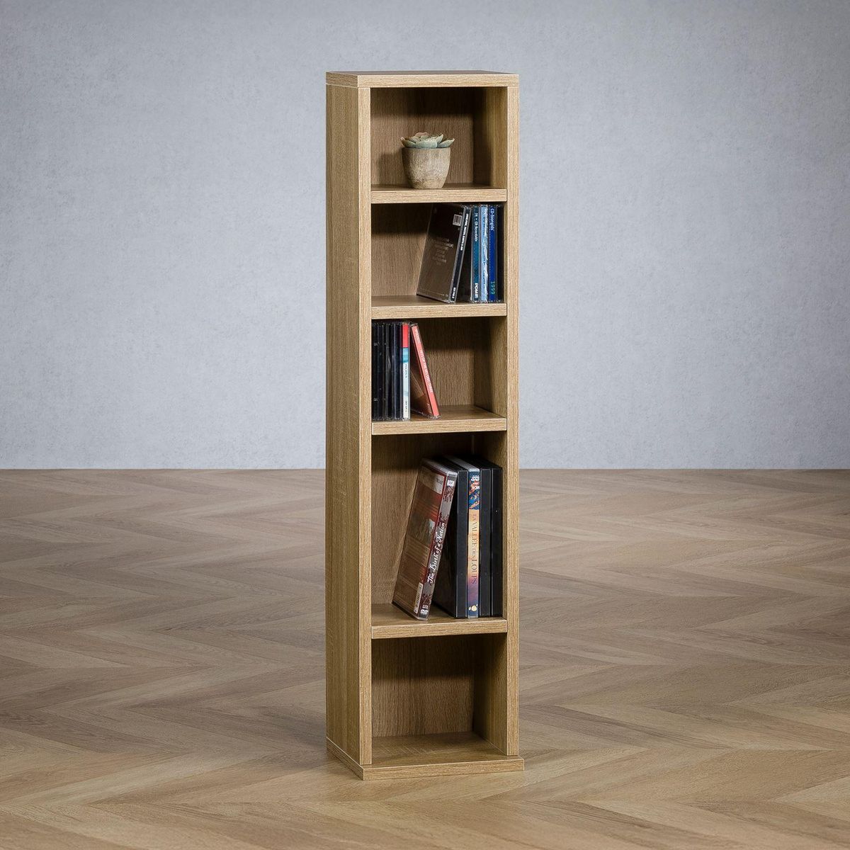 IDIMEX Étagère pour CD et DVD MELODIE, en bois