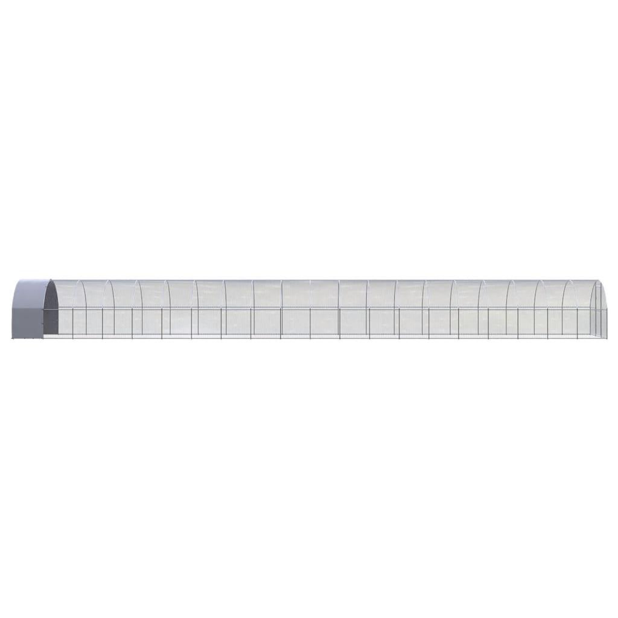 Voir la diapositive 3 : VIDAXL Poulailler d'exterieur 3x20x2 m Acier galvanise