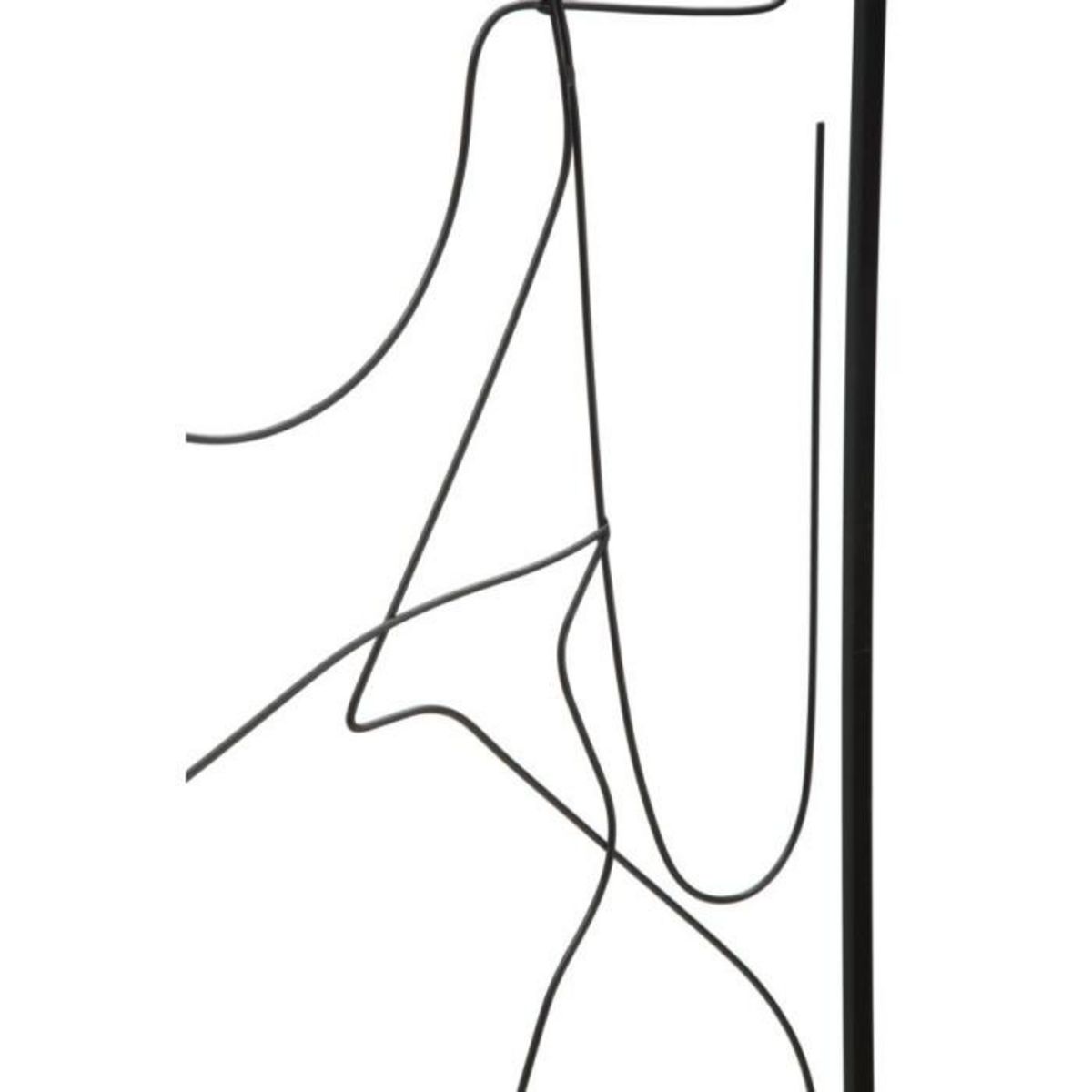 Paris Prix Lot de 2 Décorations Murales en Métal  Body  100cm Noir