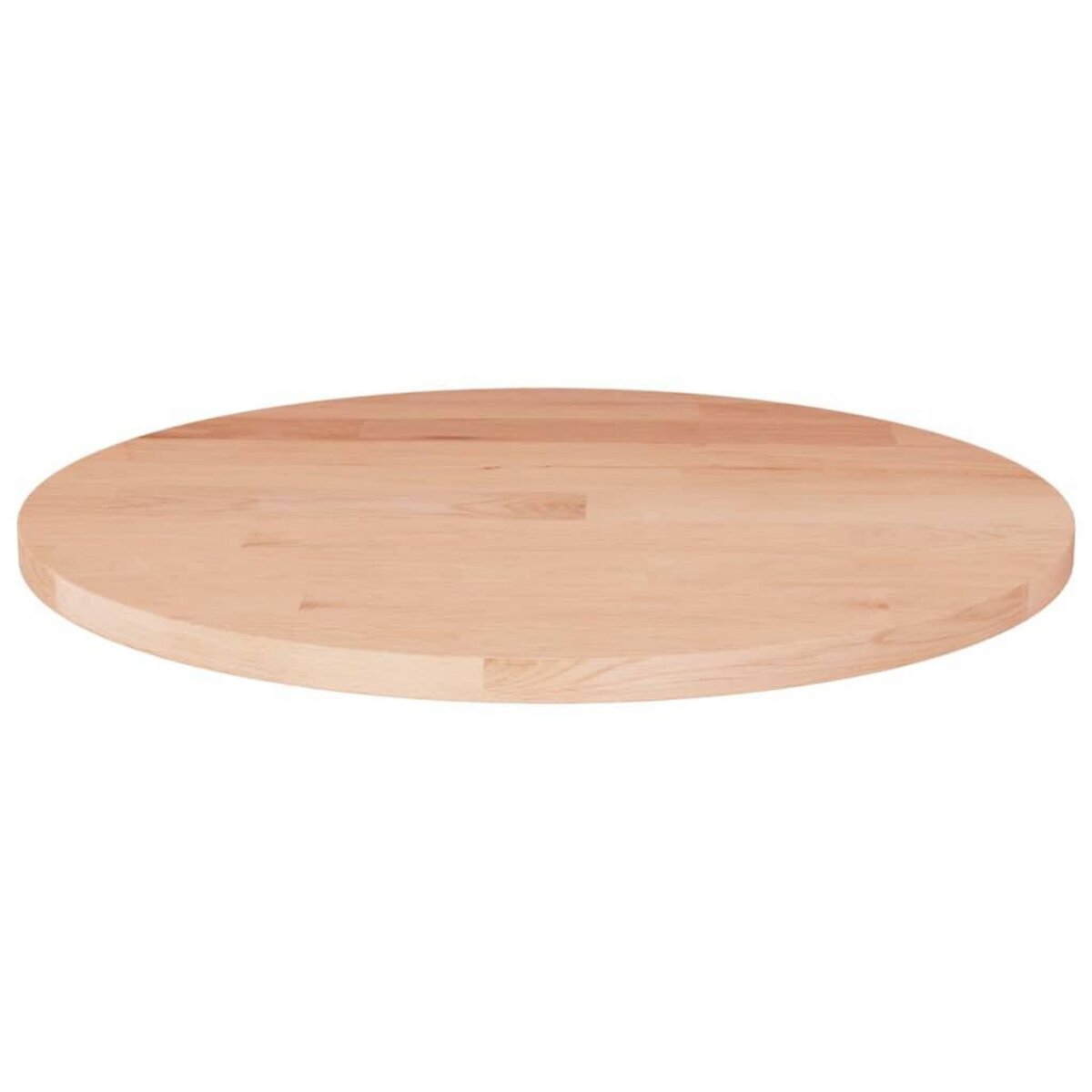 VIDAXL Dessus de table rond Ø50x1,5 cm Bois de chene massif non traite