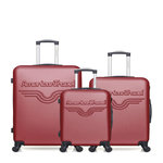 AMERICAN TRAVEL AMERICAN TRAVEL - LOT DE 3 - Valises grand format, weekend et cabine CHELSEA. Coloris disponibles : Bleu
