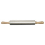 Paris Prix Rouleau à Pâtisserie Bois & Inox  Bima  42cm Argent