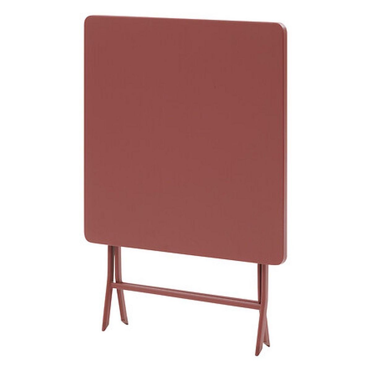 HESPERIDE Table de jardin pliante carrée 2 places GREENSBORO - Lie de vin