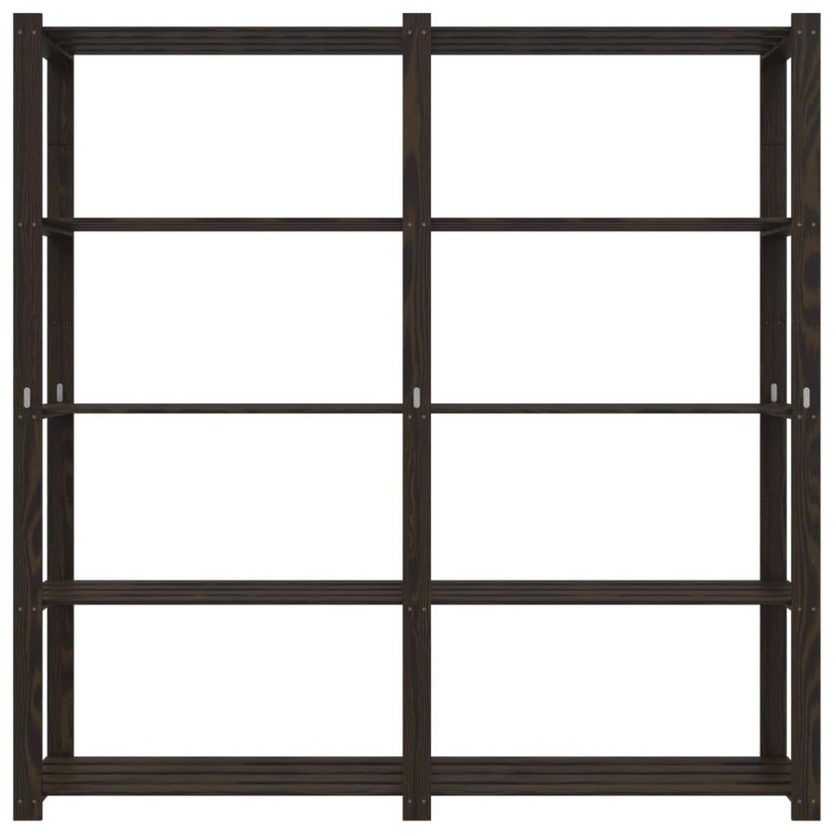 VIDAXL Support de rangement a 5 niveaux noir 170x38x170 cm bois pin