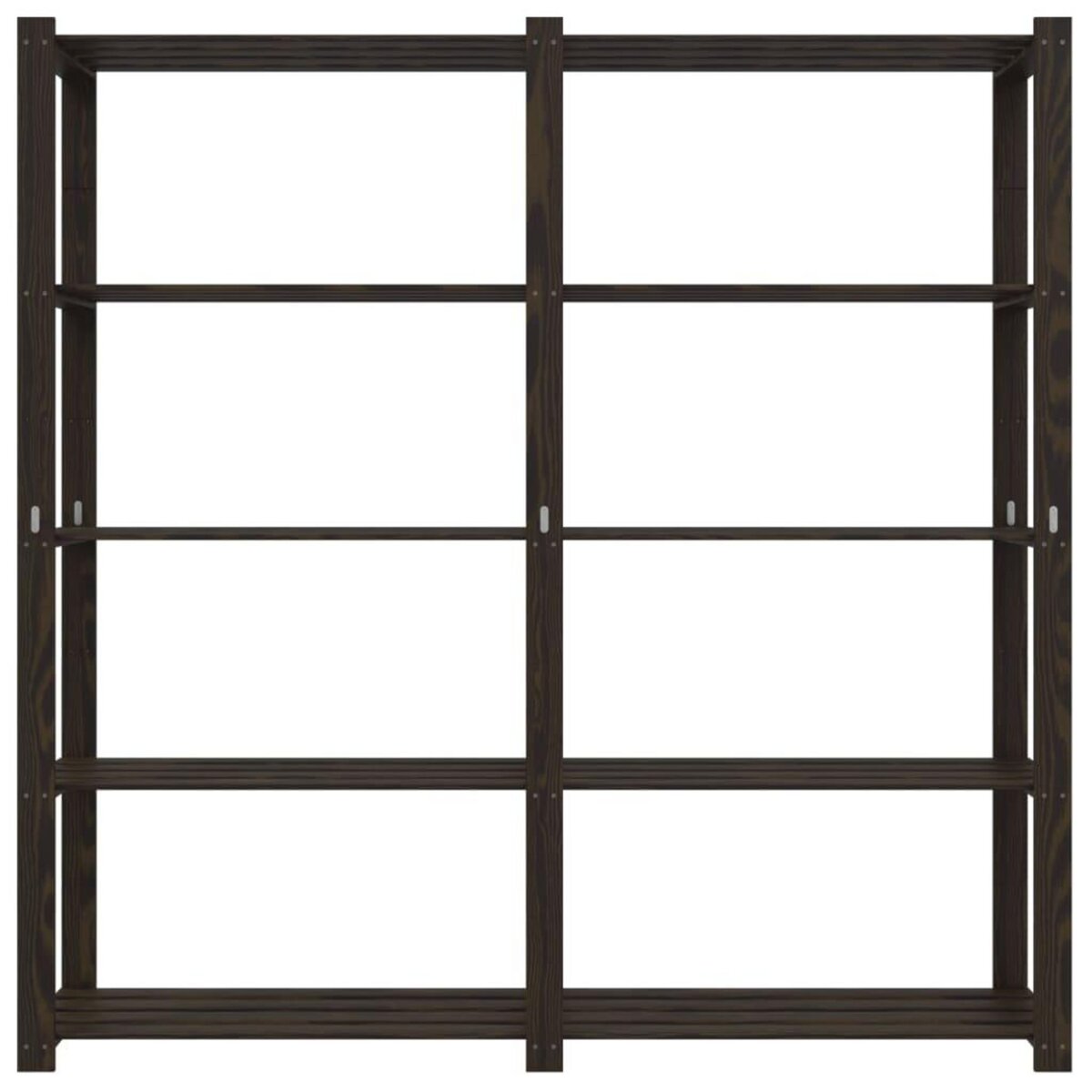 VIDAXL Support de rangement a 5 niveaux noir 170x38x170 cm bois pin