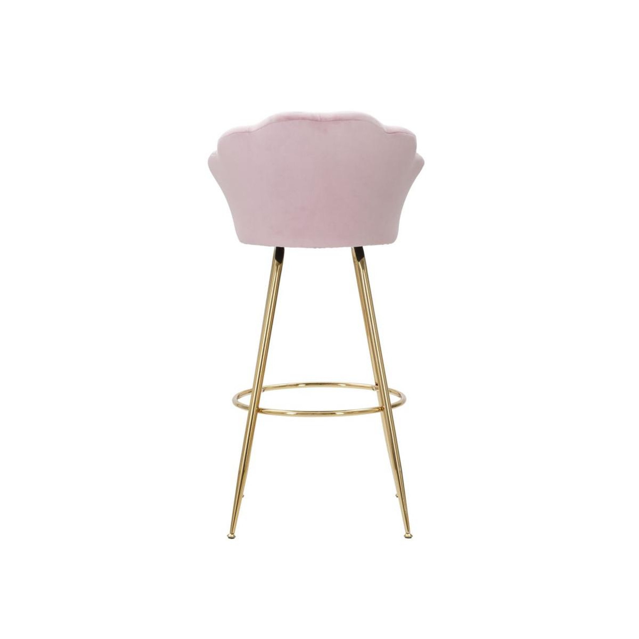 Voir la diapositive 4 : Paris Prix Tabouret de Bar Coquillage  Vienna  110cm Rose & Or