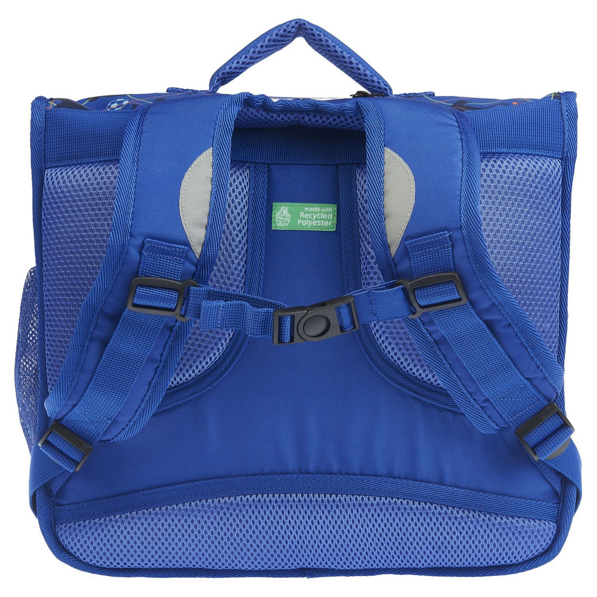 AUCHAN Cartable 36 cm bleu FOOTBALL