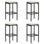 Voir la diapositive 3 : VIDAXL Ensemble de bar de jardin avec coussins 5 pcs Noir