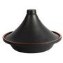 Voir la diapositive 2 : CREALYS Tajine en terre cuite 32cm noir
