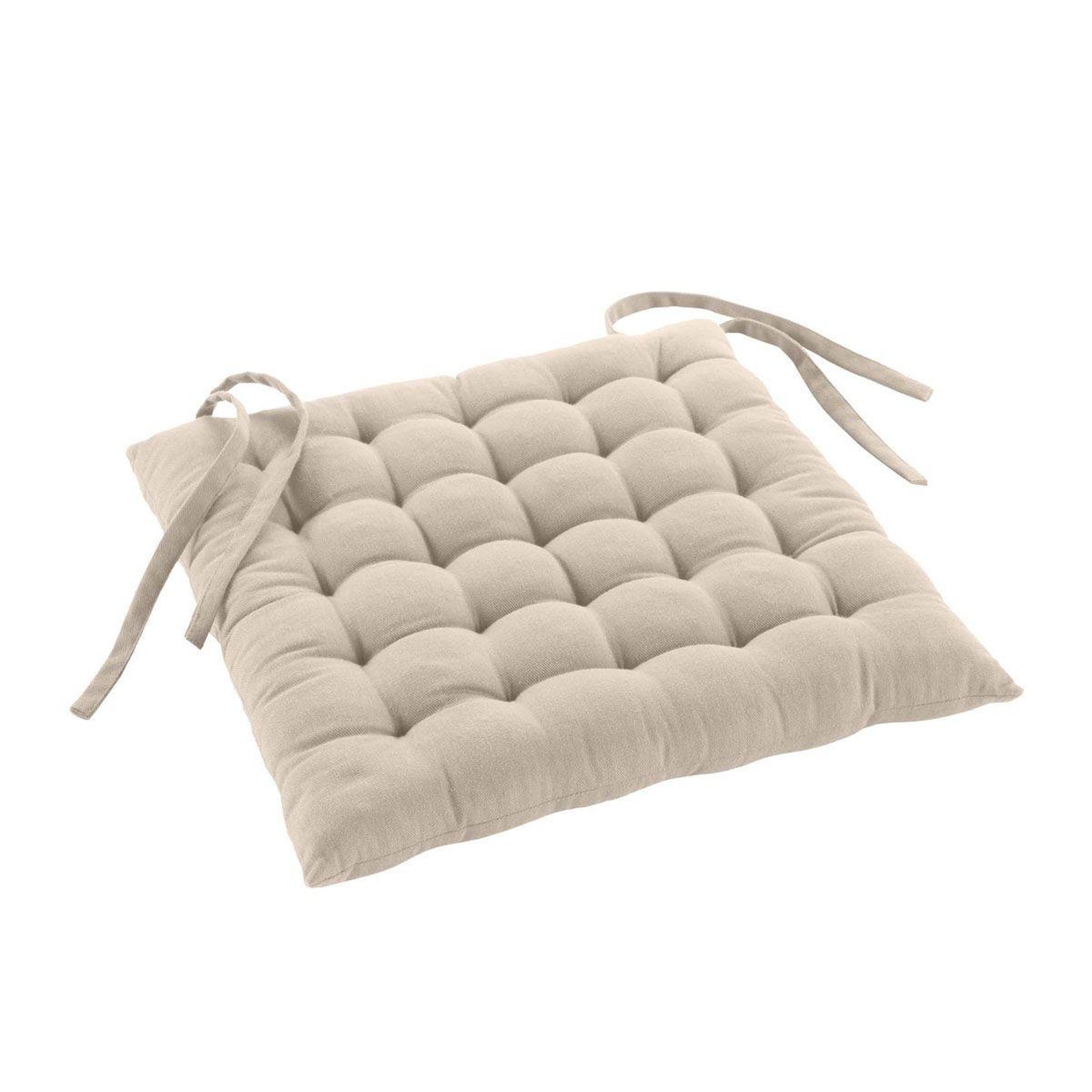 Voir la diapositive 2 : Douceur d'Intérieur Coussin de chaise  twily  38x38cm lin