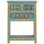 Voir la diapositive 3 : VIDAXL Buffet turquoise 55x30x76 cm bois massif de manguier