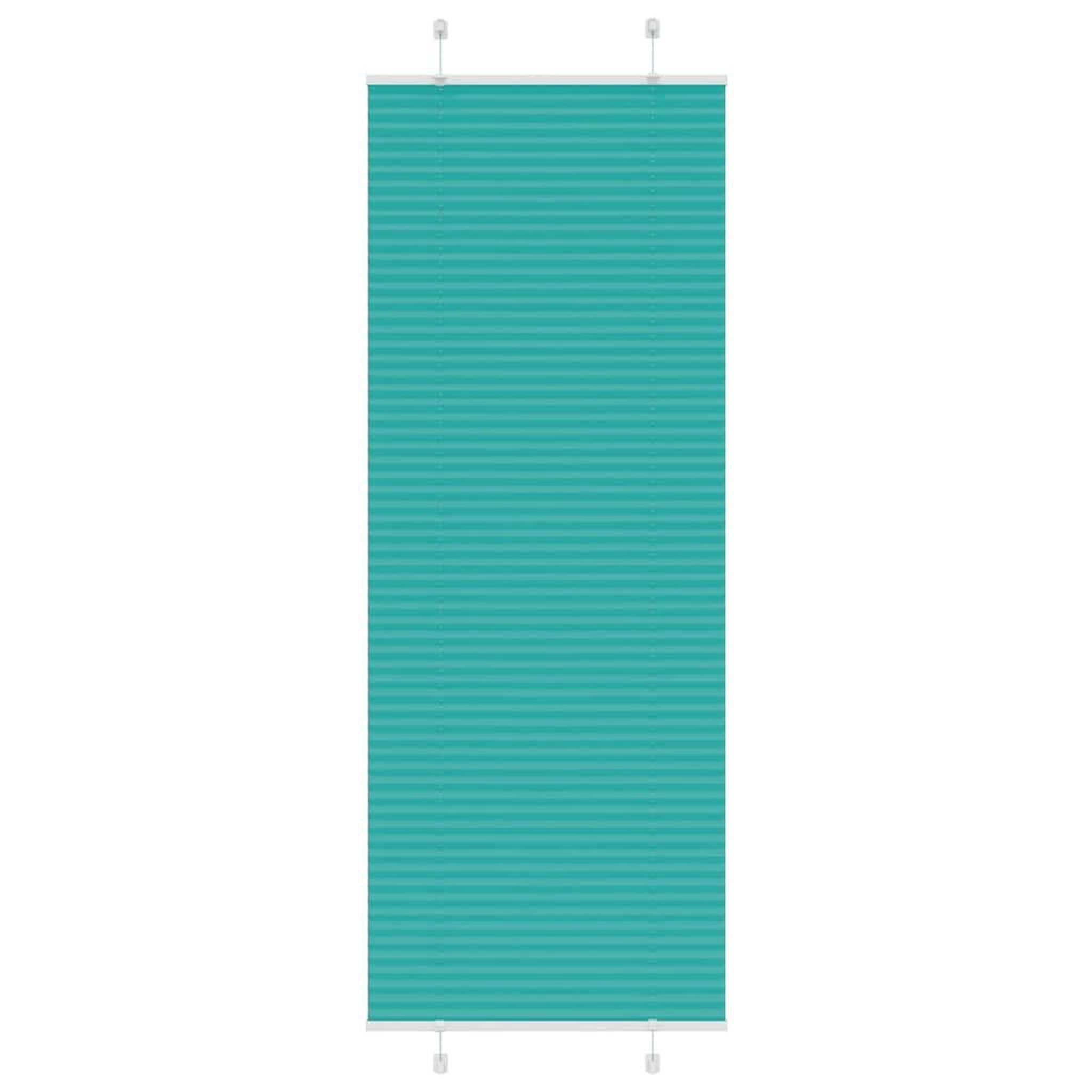 VIDAXL Store plisse vert petrole 70x200 cm largeur du tissu 69,4 cm