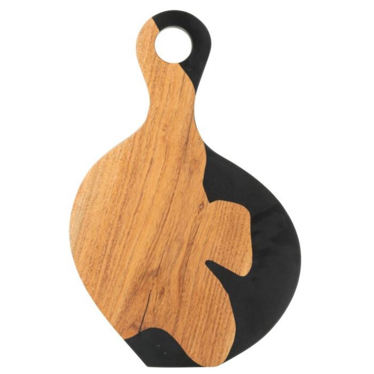 Paris Prix Planche à Découper en Bois  Douglas  53cm Naturel & Noir