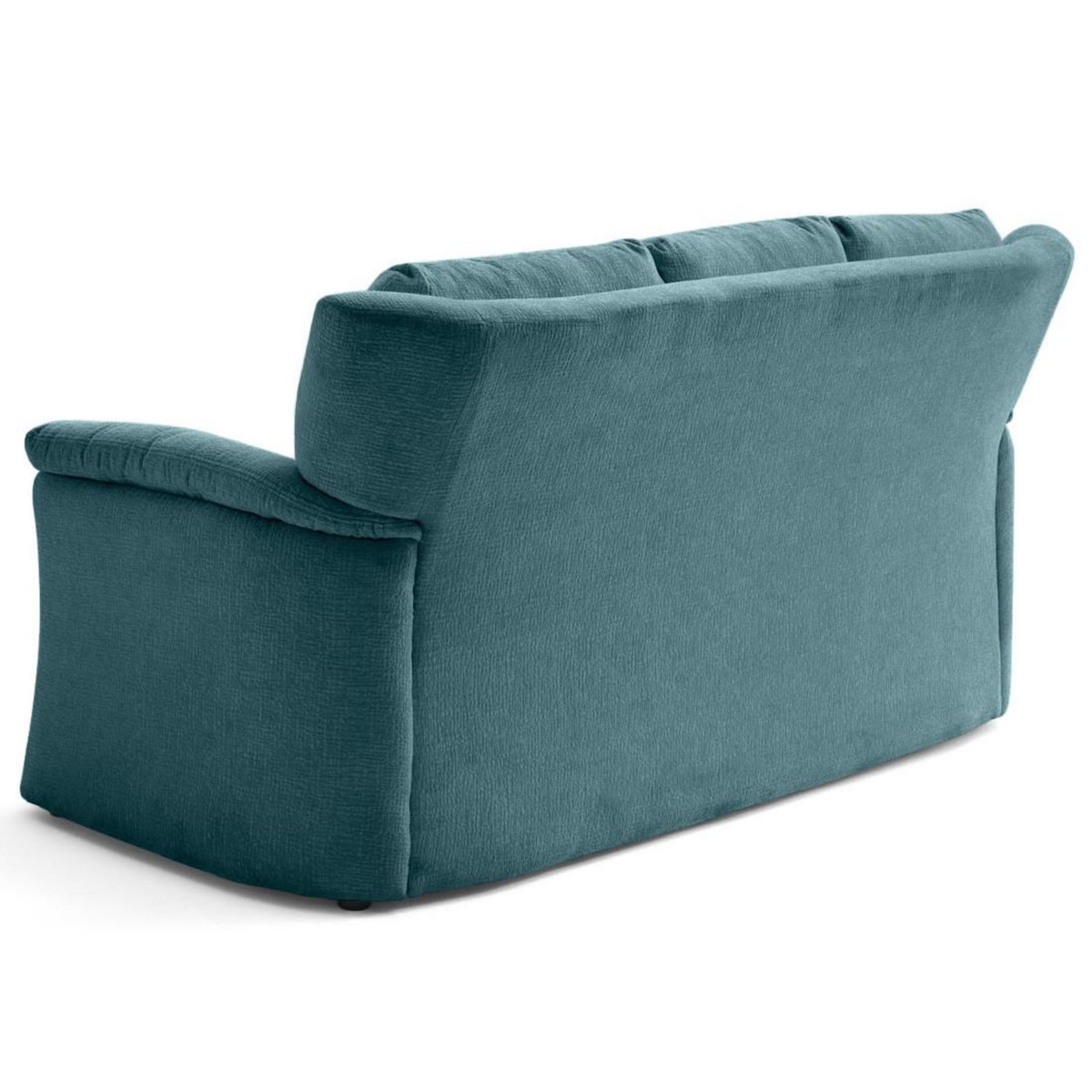 LISA DESIGN Bastille - canapé droit 3 places en tissu velours relief