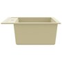 Voir la diapositive 4 : VIDAXL Évier de cuisine Granit Seul lavabo Beige