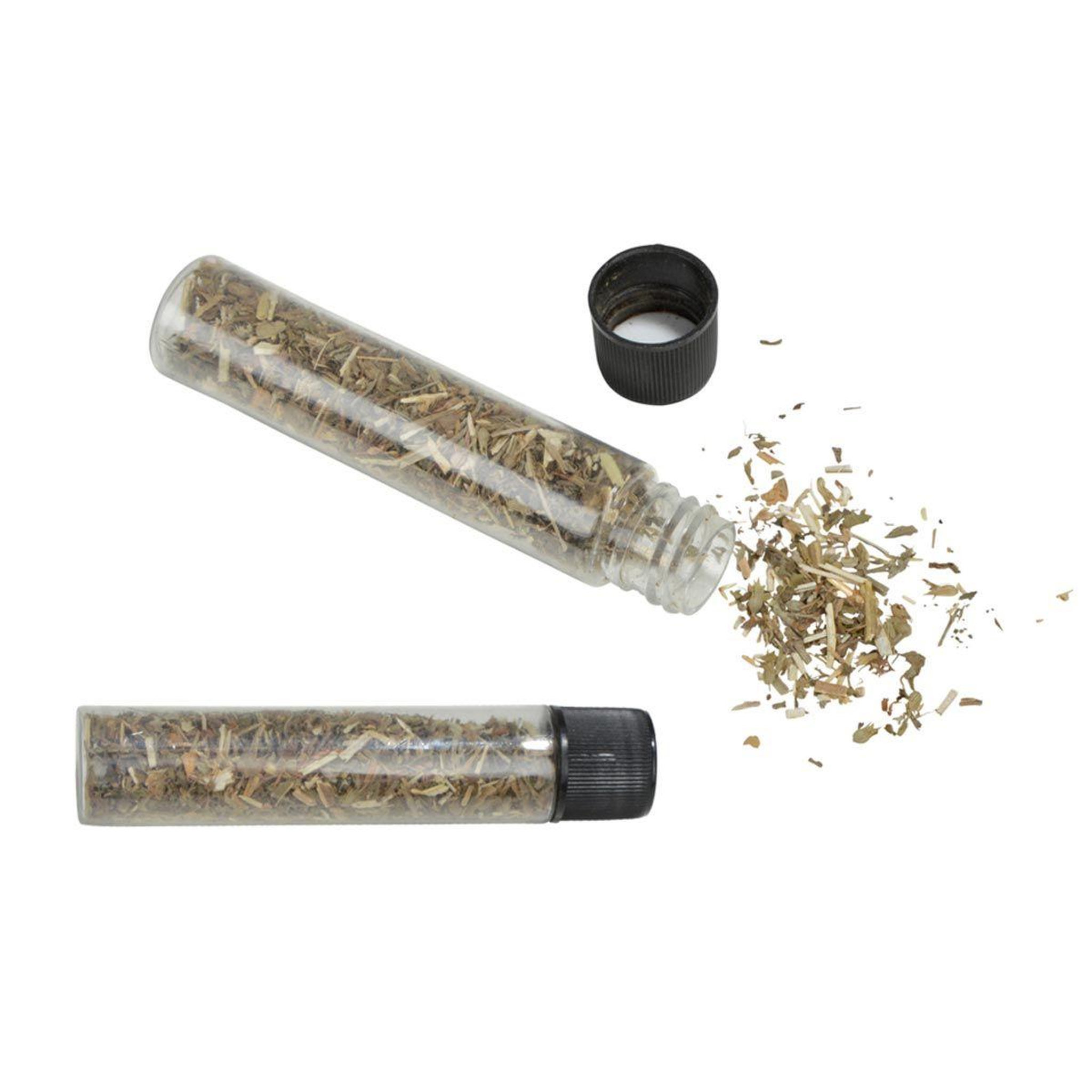 LOVE STORY Lot de 2 tubes  herbe à chat  10cm transparent