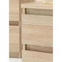 Voir la diapositive 5 : MARKET24 Commode CHELSEA 3 Tiroirs - Couleur chene - L 77,2 x P 42 x H 79,9 cm