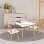 Voir la diapositive 5 : Paris Prix Table & 2 Chaises Enfant  Crayon  60cm Blanc