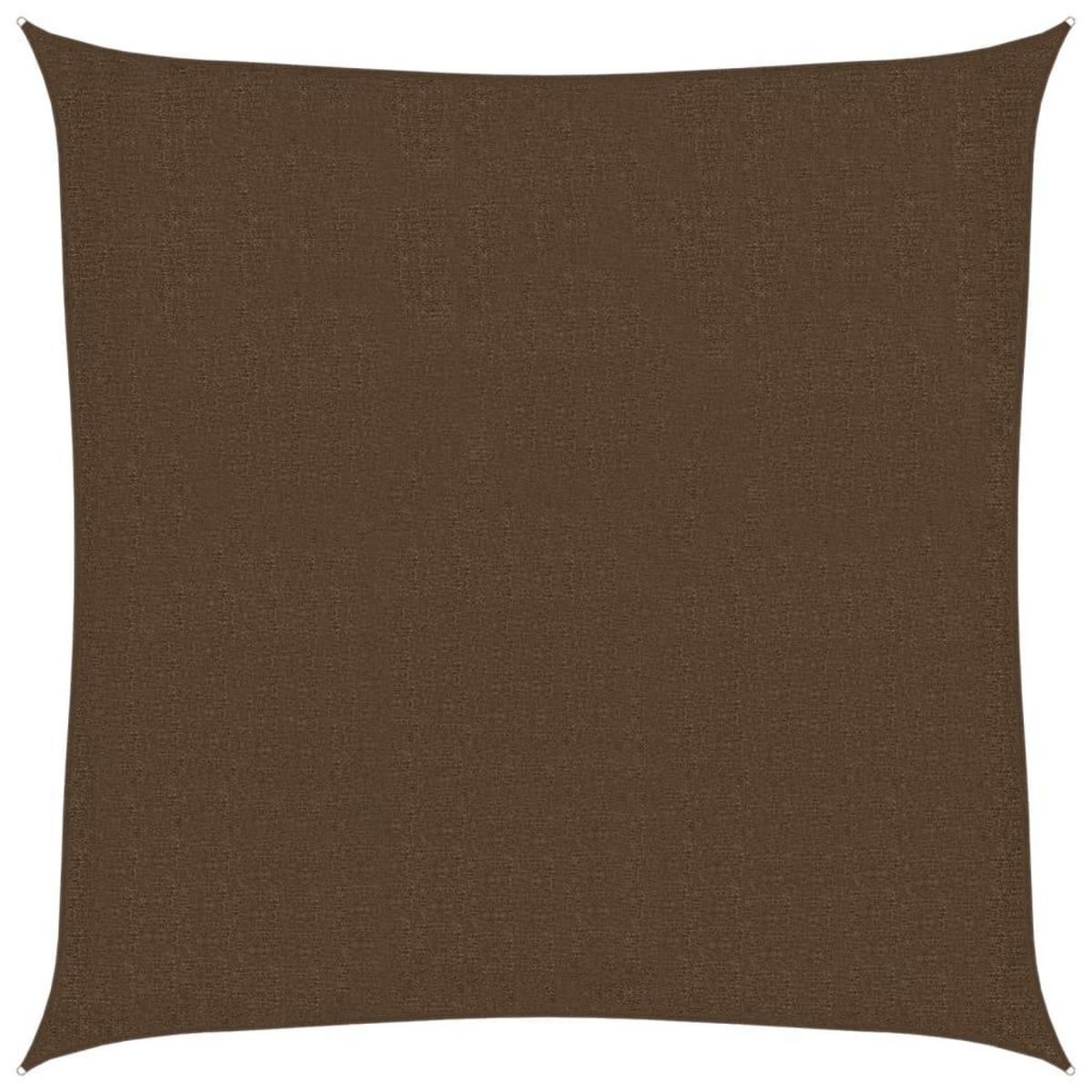 VIDAXL Voile d'ombrage 160 g/m^2 Marron 3x3 m PEHD