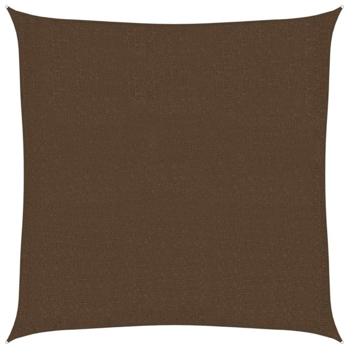 VIDAXL Voile d'ombrage 160 g/m^2 Marron 3x3 m PEHD