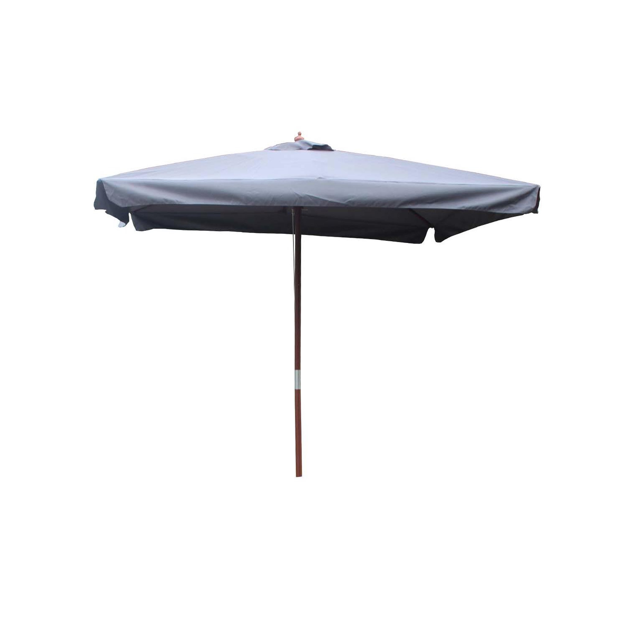CONCEPT USINE Parasol gris droit rond 3 x 3 m palawan