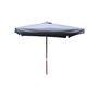 Voir la diapositive 1 : CONCEPT USINE Parasol carré en bois 3 x 3 m gris PALAWAN