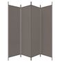 Voir la diapositive 5 : VIDAXL Cloison de separation 4 panneaux Anthracite 200x200 cm Tissu