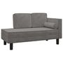 Voir la diapositive 2 : VIDAXL Chaise longue avec coussins et traversin gris clair velours