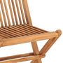 Voir la diapositive 5 : VIDAXL Ensemble a manger d'exterieur pliable avec coussin 3 pcs Teck