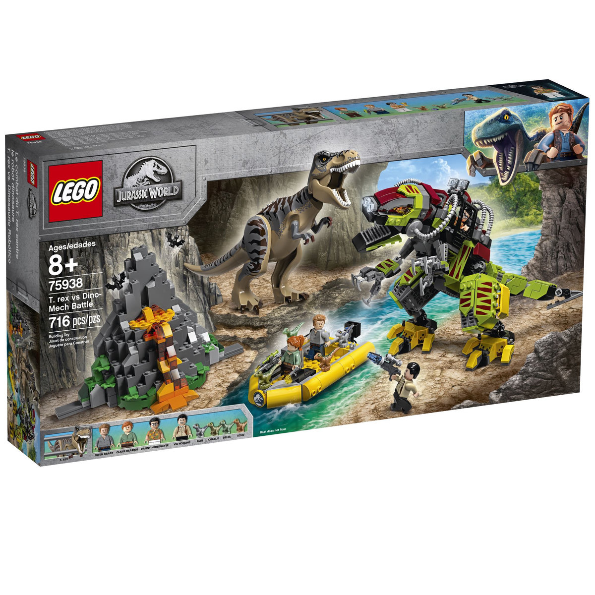 LEGO Jurassic World 75938 - La bataille du T. rex contre le Dino-Mech