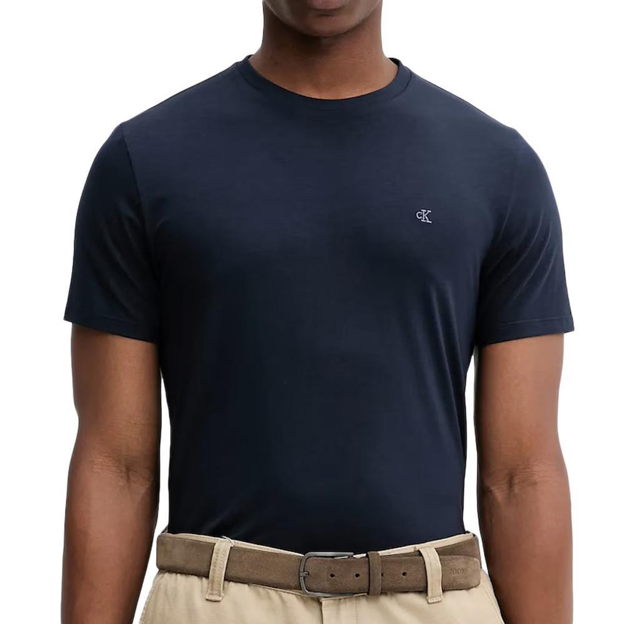 CALVIN KLEIN JEANS T-Shirt Marine Homme Calvin Klein Jeans LV04LC240G. Coloris disponibles : Bleu