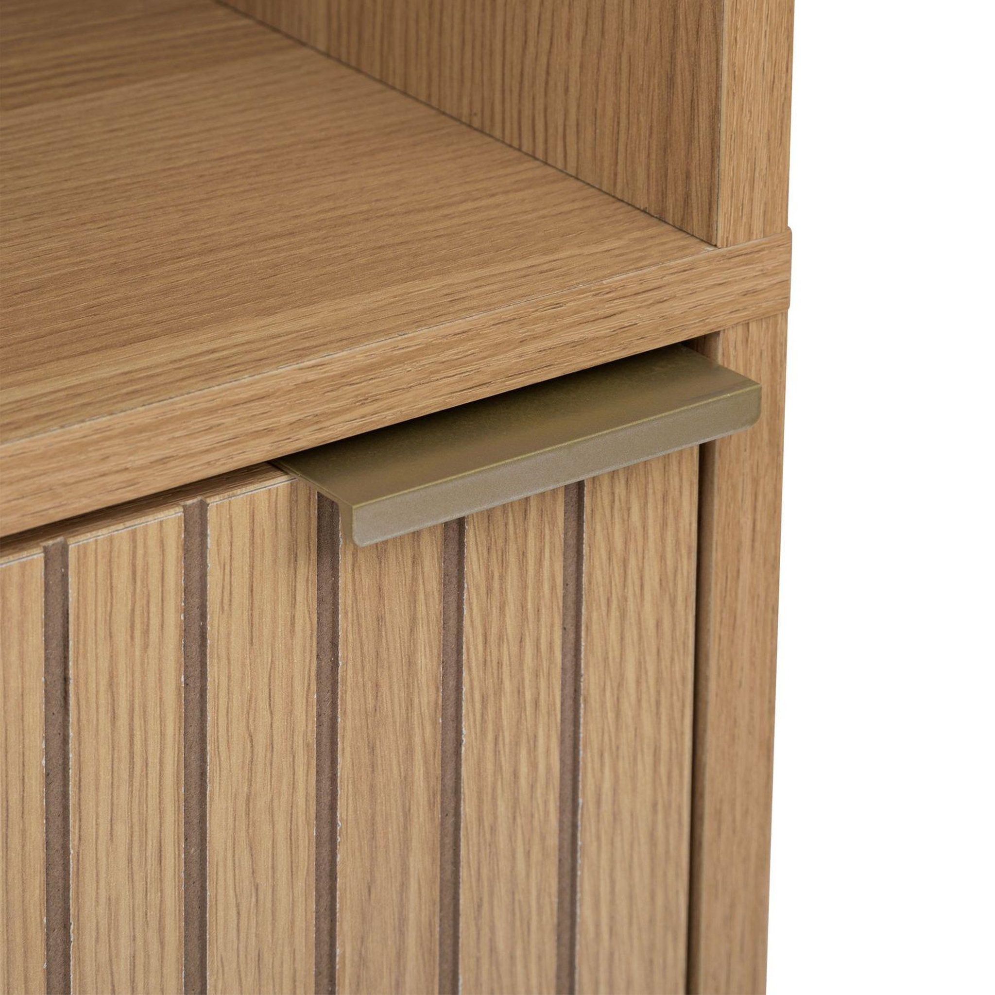 Voir la diapositive 5 : FIVE Colonne 1 porte et 3 niches en bois tasso - beige