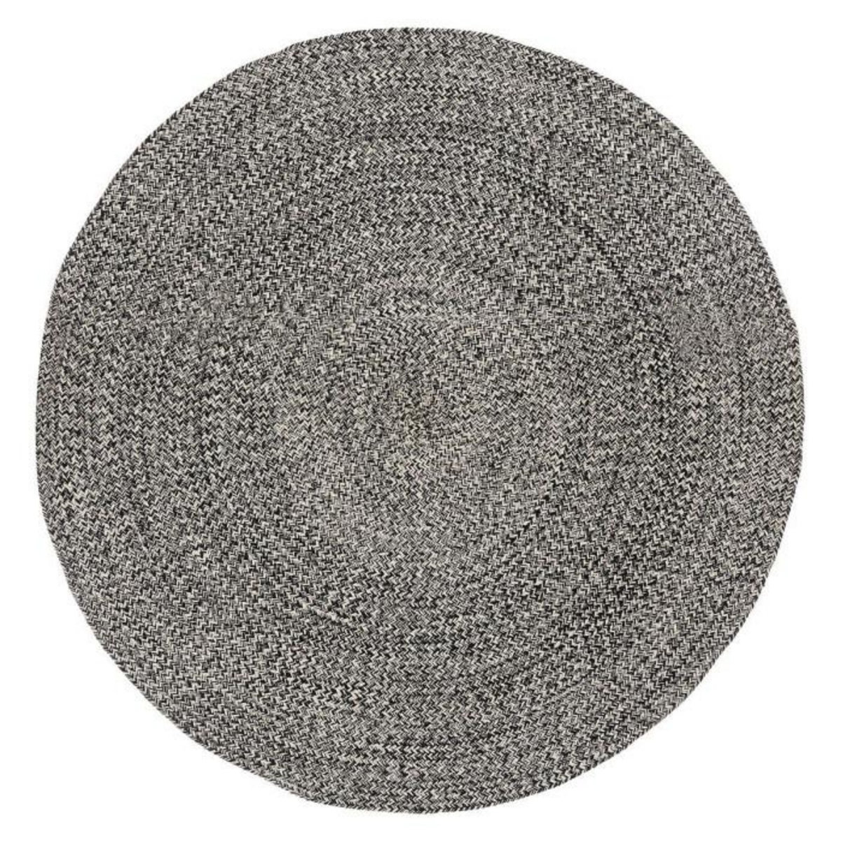 ATMOSPHERA Tapis Déco Tressé  Café  120cm Noir