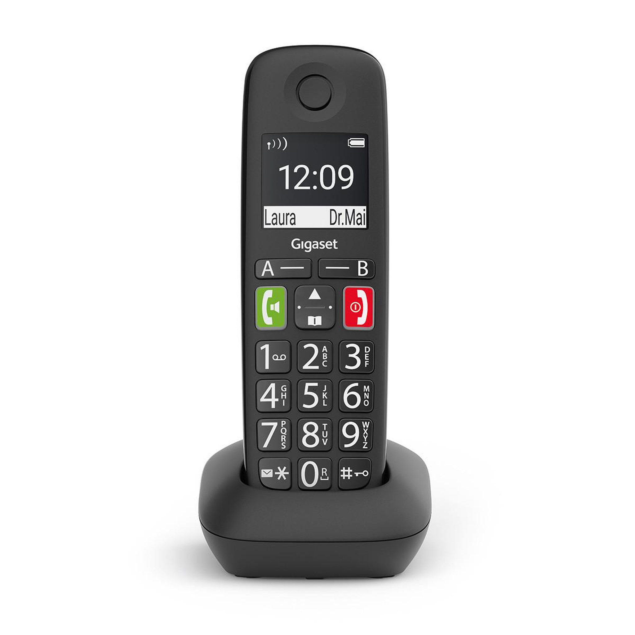 Voir la diapositive 3 : GIGASET Téléphone analogique/dect gigaset e290hx avec identification de l'appelant, noir