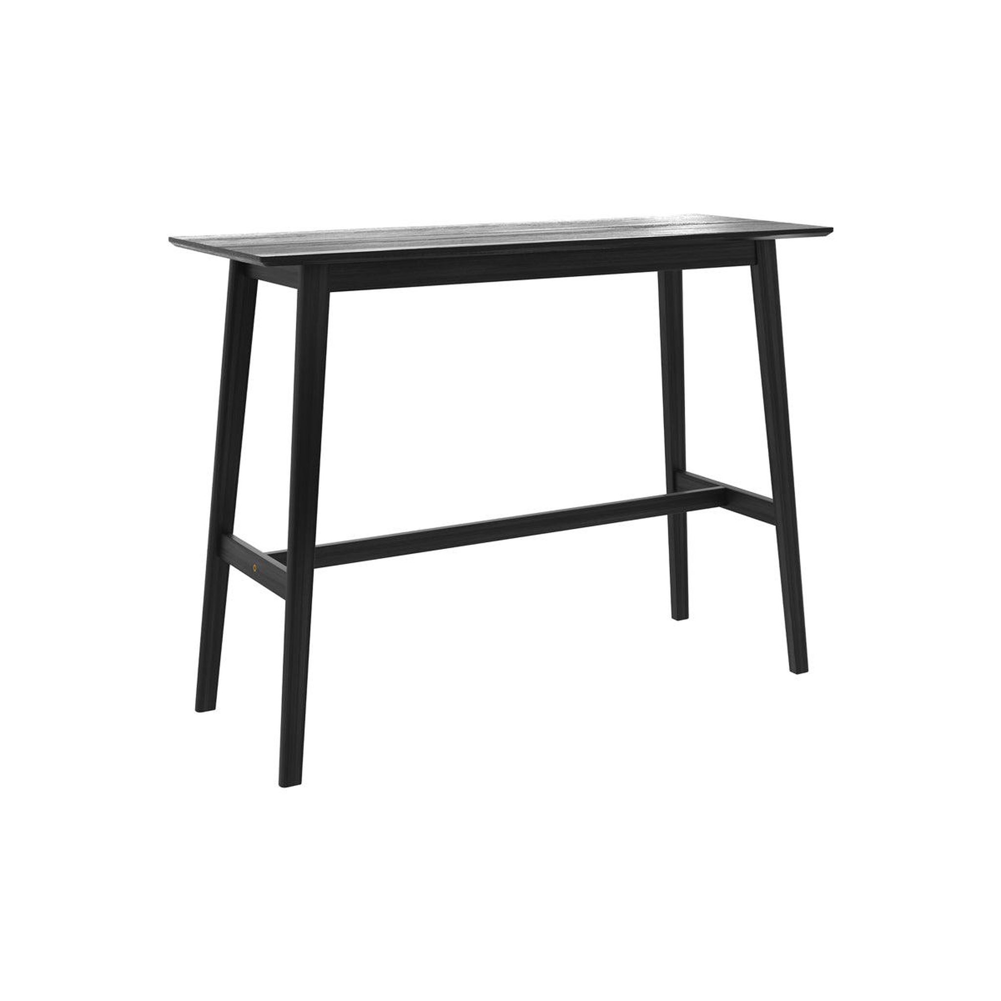MAISON PAVANE Table de bar rectangulaire 4 personnes en bois noir 120 cm-buvette