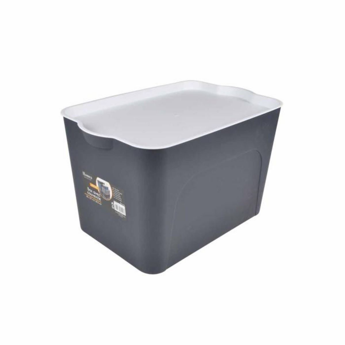 Paris Prix Boîte de Rangement Déco  Pratique  24L Anthracite