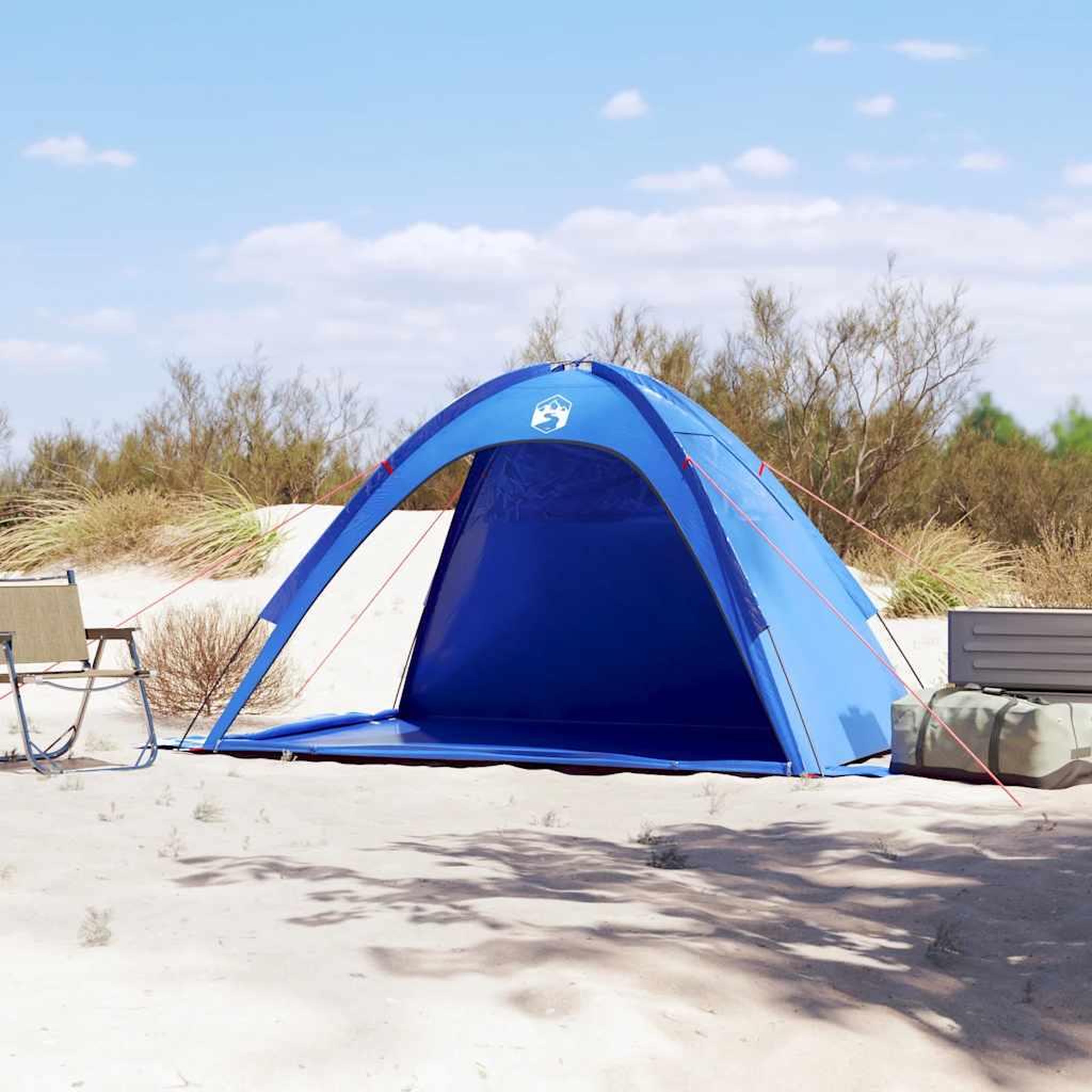 Voir la diapositive 3 : VIDAXL Tente de plage bleu azure impermeable