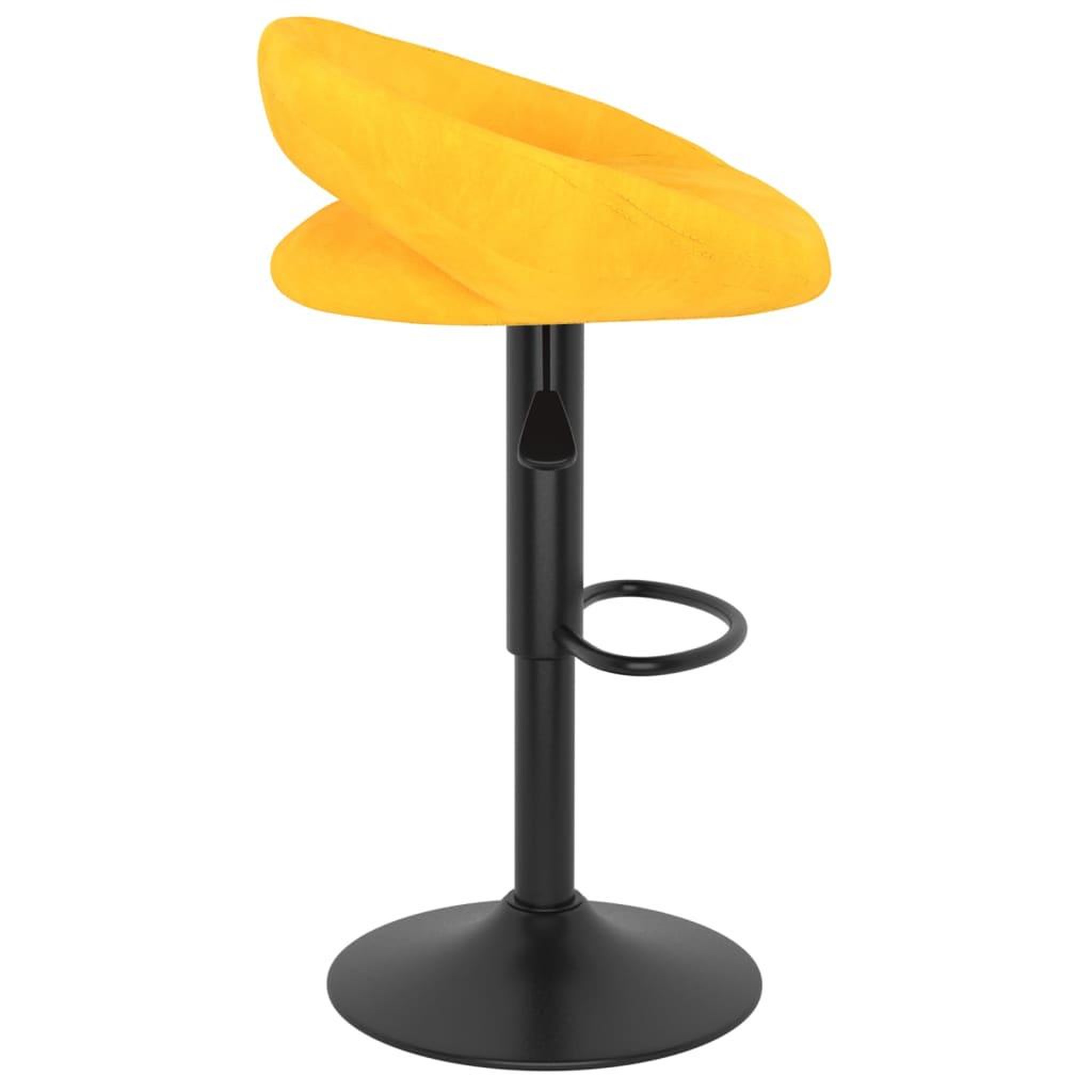 Voir la diapositive 4 : VIDAXL Tabourets de bar lot de 2 jaune moutarde velours