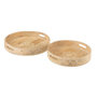 Voir la diapositive 1 : Paris Prix Lot de 2 Plateaux en Bois  Perle du Sahara  40cm Naturel