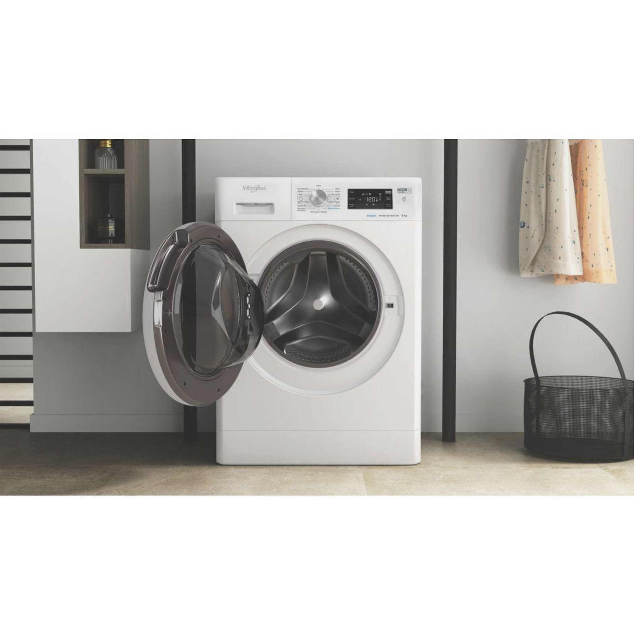 Voir la diapositive 4 : Whirlpool Lave linge hublot FFBS8489WVFR