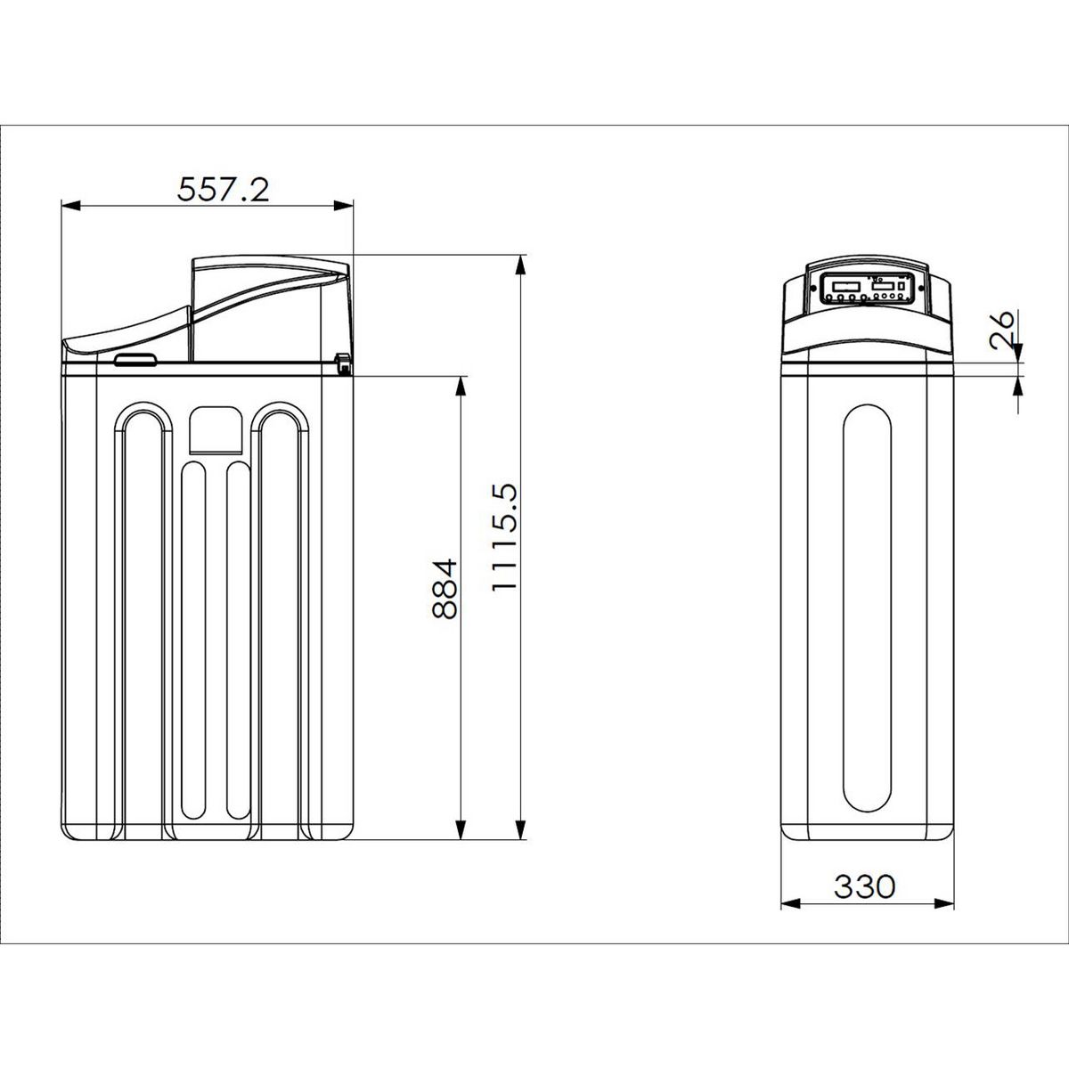 APIC Adoucisseur d'eau Iphicles - 22 Litres
