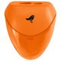 Voir la diapositive 3 : AUCHAN Taille-crayon 2 trous avec réservoir orange fluo