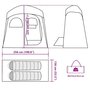 Voir la diapositive 6 : VIDAXL Tente de douche 2 personnes marron impermeable