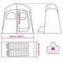 Voir la diapositive 6 : VIDAXL Tente de douche 2 personnes marron impermeable