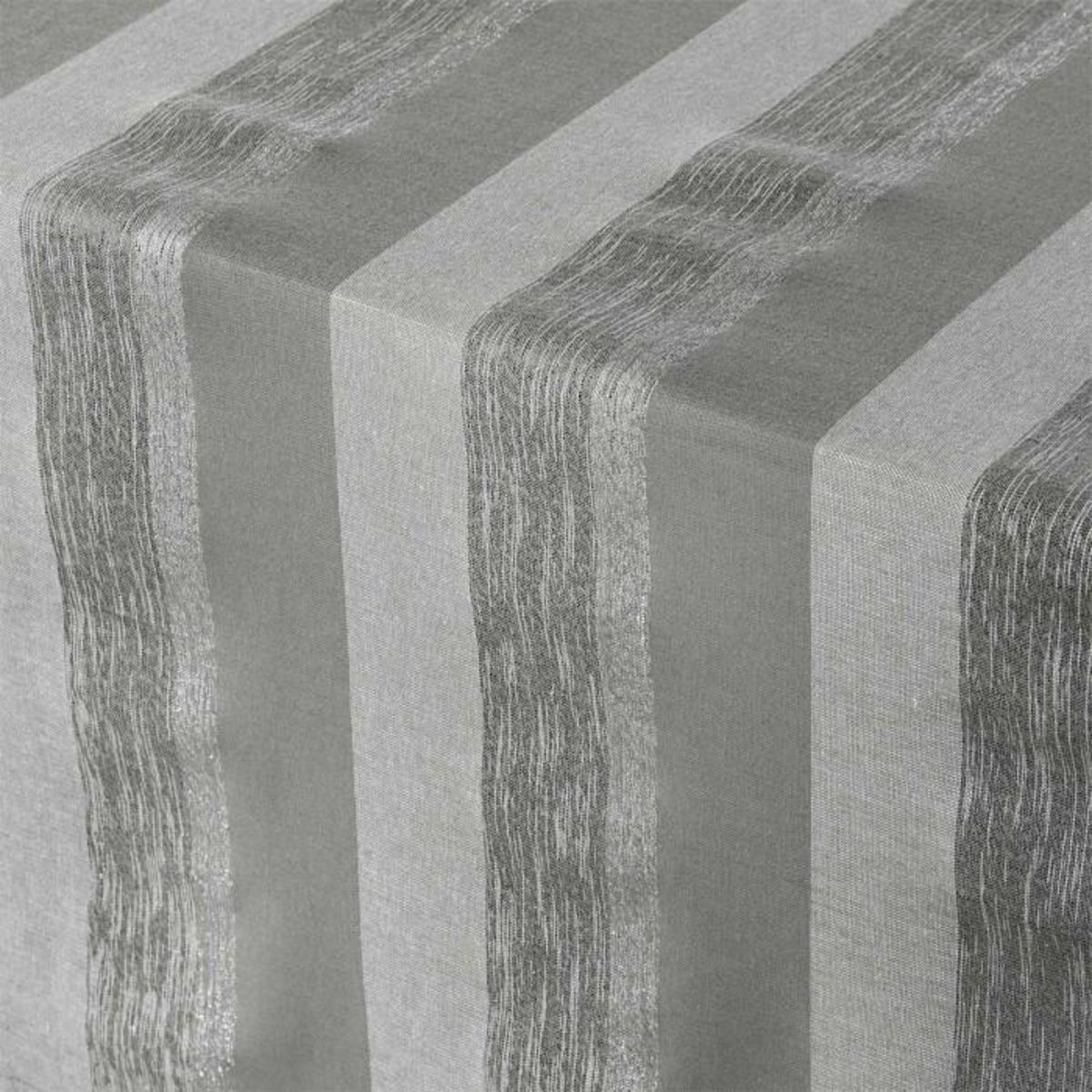 Paris Prix Nappe en Coton Tissée  Eldora  140x240cm Gris