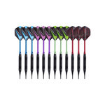 Paris Prix Jeu de 12 Fléchettes à Pointe Plastique  Pura  15cm Multicolore