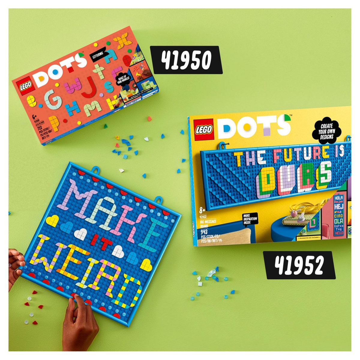 LEGO  DOTS 41950 Lots d&rsquo;Extra DOTS - Lettres, Activité Créative Enfant