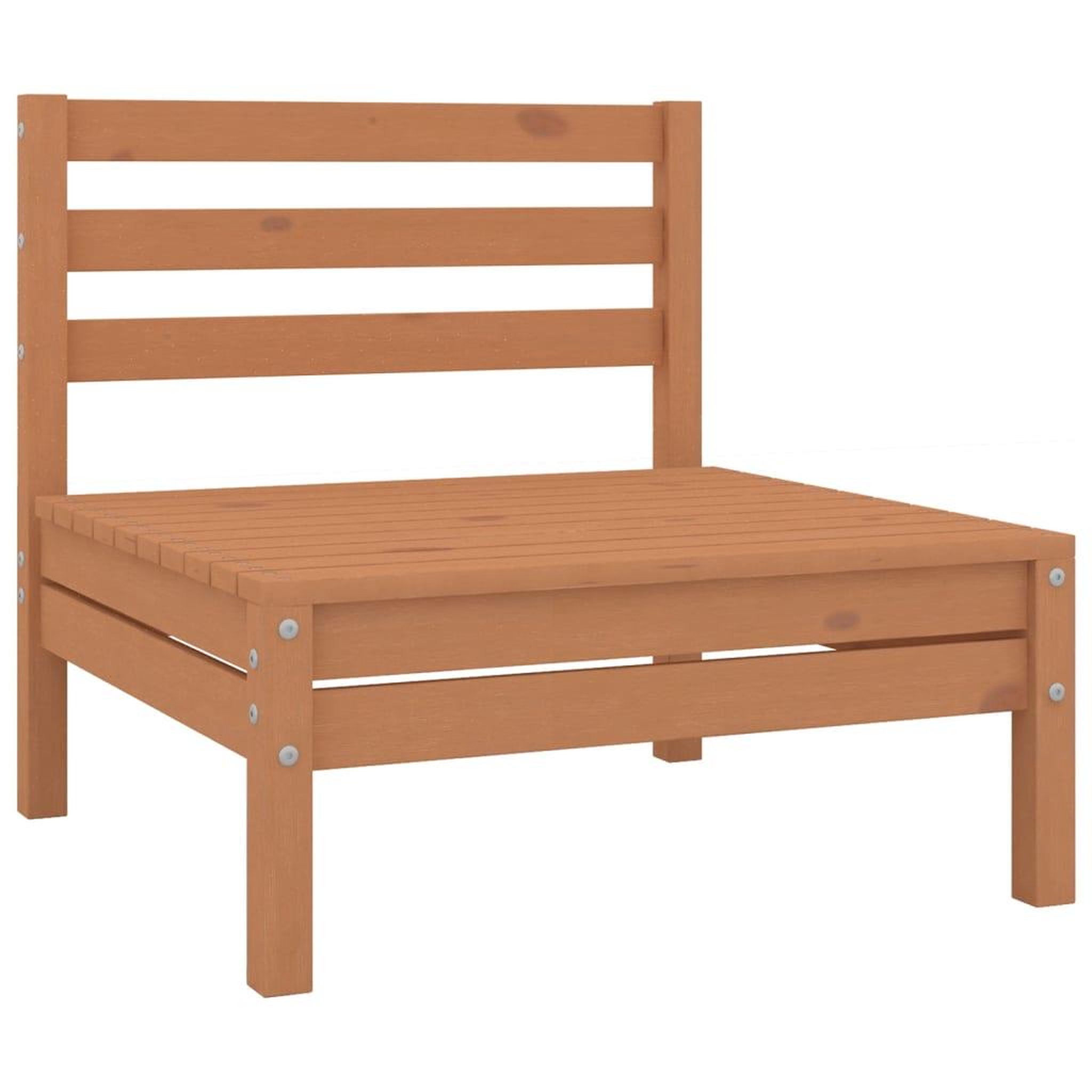 Voir la diapositive 3 : VIDAXL Salon de jardin 8 pcs marron miel bois de pin massif